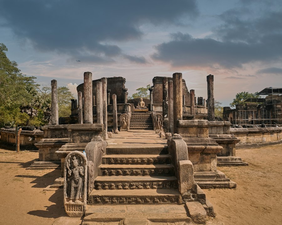 Ancient temple ruins at Polonnaruwa